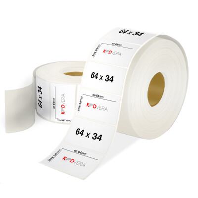 64 x 34 Şeffaf Etiket - 1