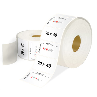 70 x 40 PP Opak Etiket - 1