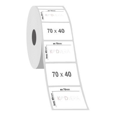 70 x 40 PP Opak Etiket - 2