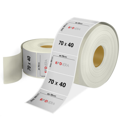 70 x 40 Silver Mat Etiket - 1