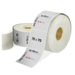 70 x 70 Silver Mat Etiket - 1