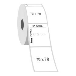70 x 70 Silver Mat Etiket - 2