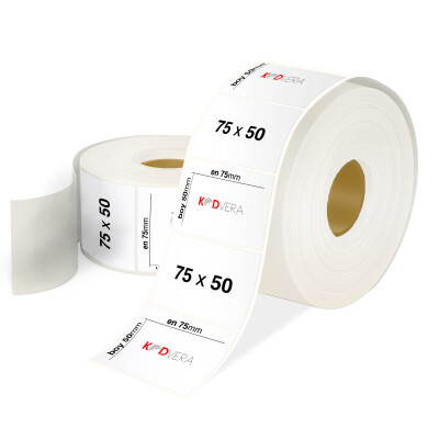 75 x 50 PP Opak Etiket - 1