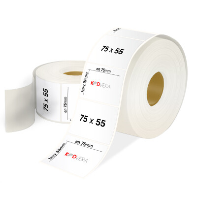75 x 55 PP Opak Etiket - 1
