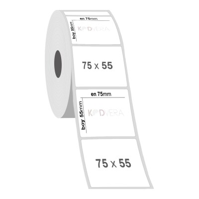 75 x 55 Silver Mat Etiket - 2