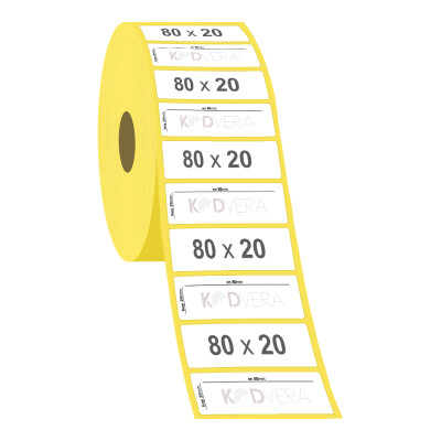 80 x 20 Kuşe Etiket - 2