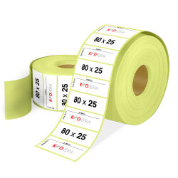 80 x 25 Lamine Termal Etiket - 1