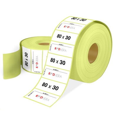 80 x 30 Lamine Termal Etiket - 1