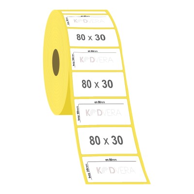 80 x 30 Lamine Termal Etiket - 2