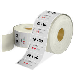 80 x 30 Silver Mat Etiket - 1