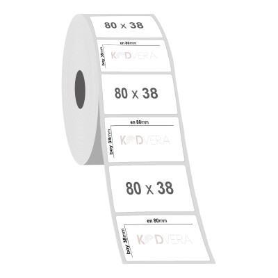 80 x 38 PP Opak Etiket - 2