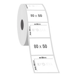 80 x 50 Silver Mat Etiket - 2