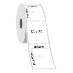 80 x 80 PP Opak Etiket - 2