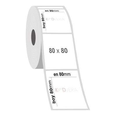 80 x 80 PP Opak Etiket - 2