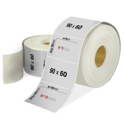90 x 60 Silver Mat Etiket - 1